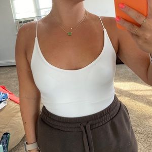 Cute white body suit